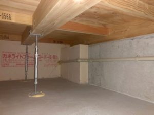 基礎内断熱の床下