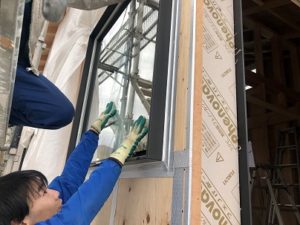 トリプルガラス取付