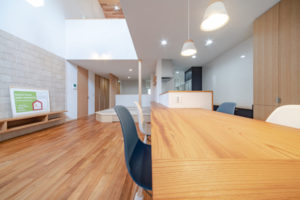 廿日市で最上級の快適性　廿日市パッシブハウス　つながりのあるリビング