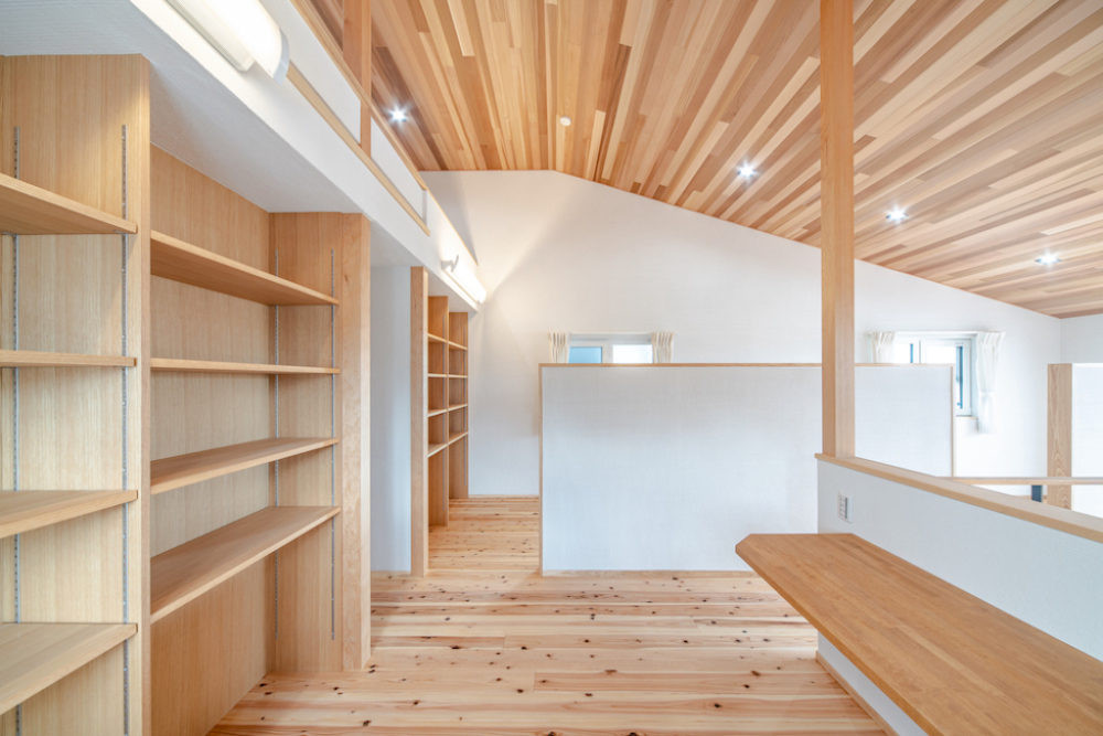 廿日市で最上級の快適性　廿日市パッシブハウス　つながりのあるフリースペース・子供部屋