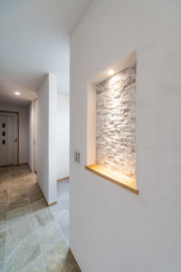 広島で最上級の快適性　こころパッシブハウス　おしゃれなニッチ