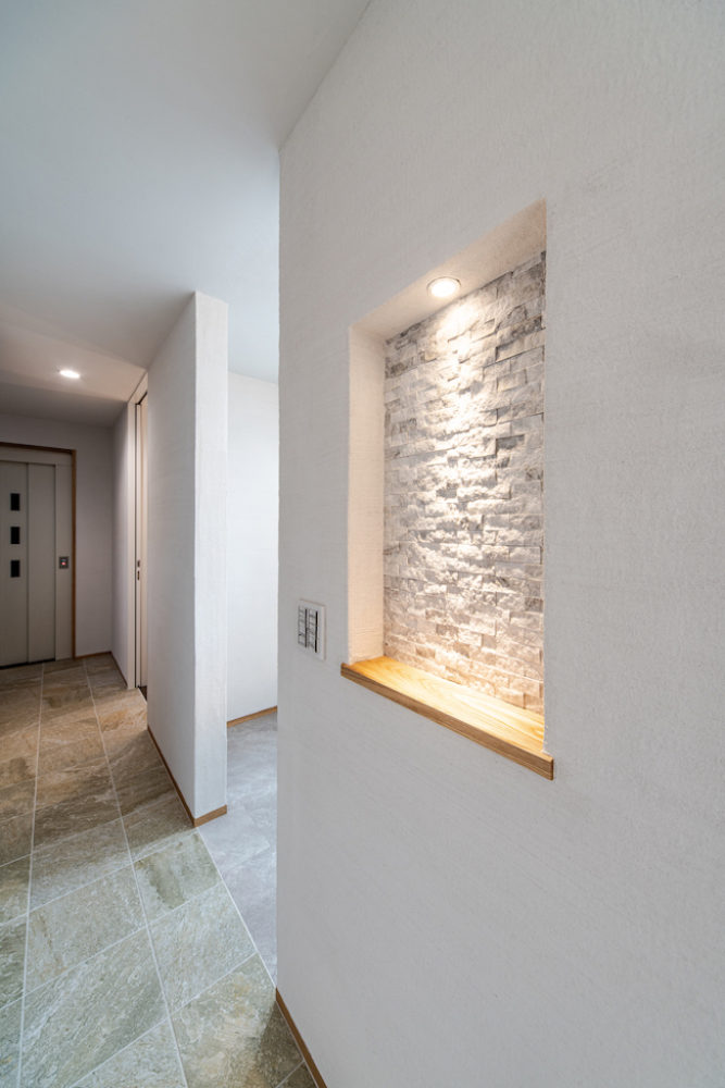 広島で最上級の快適性　こころパッシブハウス　おしゃれなニッチ