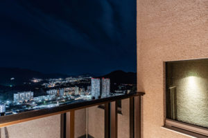 広島で最上級の快適性　こころパッシブハウス　ベランダからの眺め