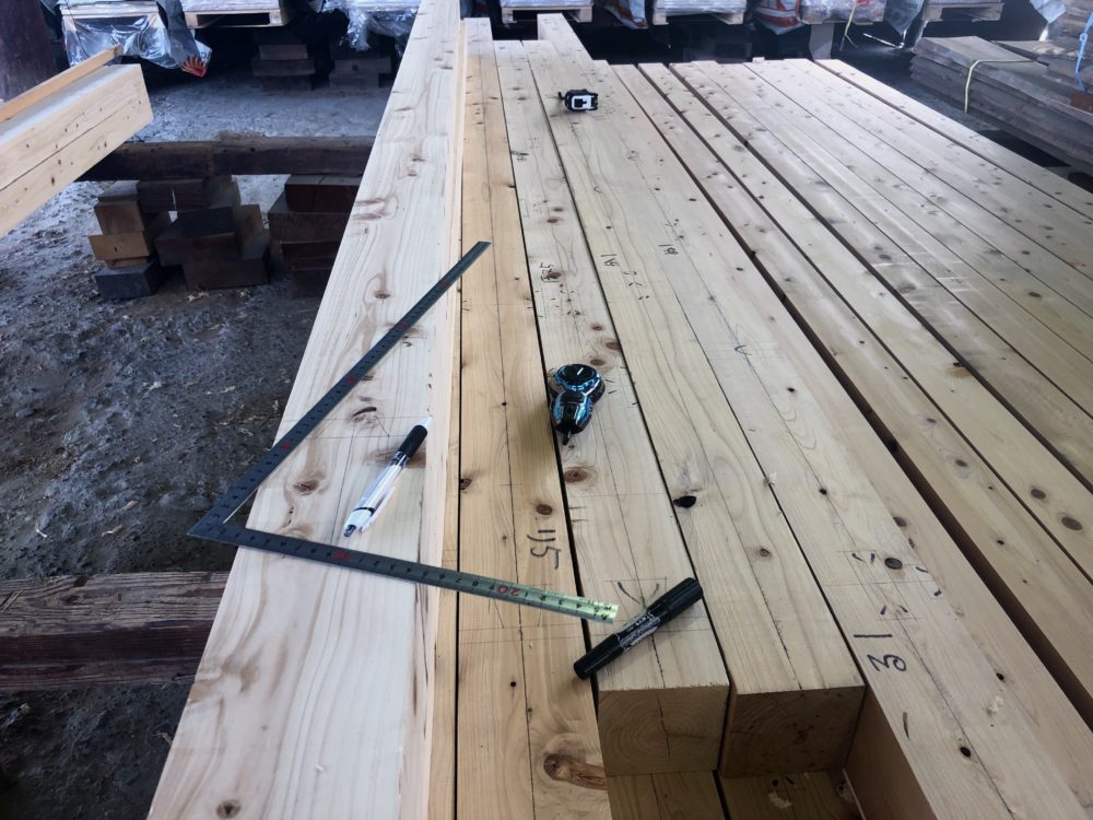 広島市安佐南区の家　手刻み