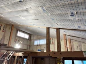 充填断熱　セルロースファイバー