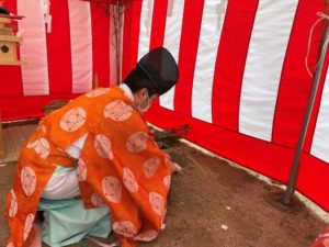 廿日市HパッシブハウスⅡの地鎮祭